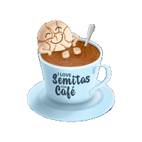 Morning Cafe Sticker