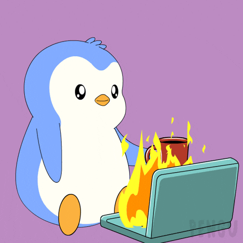 Nervous Good Morning GIF by Pudgy Penguins