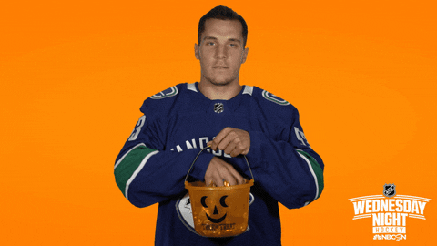 bo horvat halloween GIF by NHL on NBC Sports