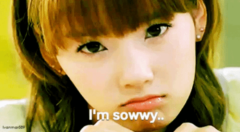 sorry korea GIF