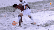 yrkvmechelen snow voetbal push bal GIF