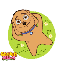 Dog Chilling Sticker by GardenAffairs