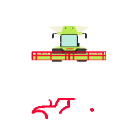 Ag-drive agriculture farming tractor combine Sticker