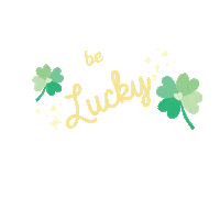 Be Lucky St Patricks Day Sticker by Beauty by Earth