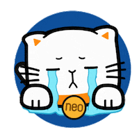 Sad Cat Sticker by Bank Neo Commerce
