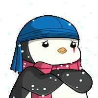 Snow Shaking Sticker by Pudgy Penguins