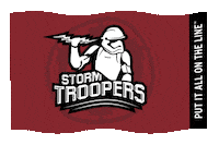 sltc99 flag lineman linemen woodwalkers Sticker