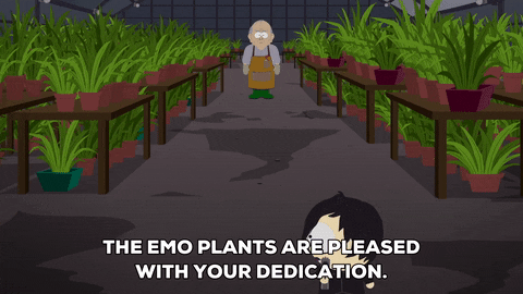plants goth kids GIF by South Park 