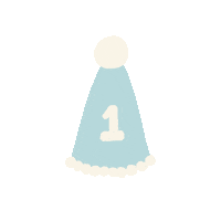 Littlemiraclesbys party celebration birthday birthday hat Sticker