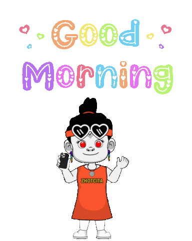 Good Morning Sunshine Sticker by Zhotcita