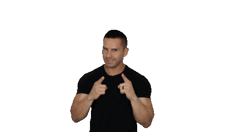 Pointing Yes Sticker by Kelly Schmidt