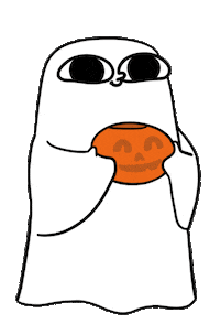 Halloween Ghost Sticker by KETNIPZ