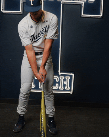 Georgia Tech Baseball GIF by Georgia Tech Yellow Jackets