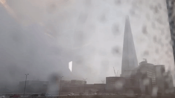 London's Shard Struck by Lightning