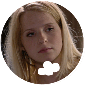 sad jana STICKER by vrt