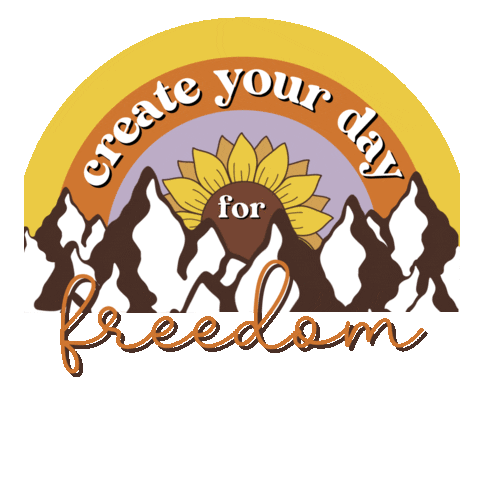 Freedom Livingmybestlife Sticker