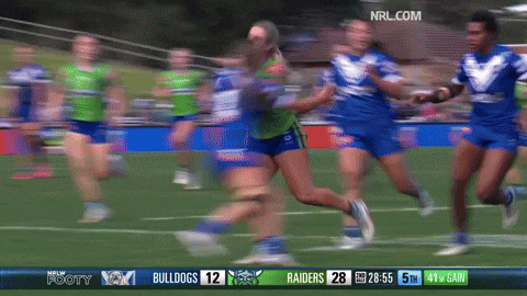 Womens Rugby League Nrl GIF by Canberra Raiders