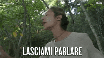 let me talk GIF by Isola dei Famosi