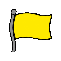 Yellow Flag Sticker by Sampsoid