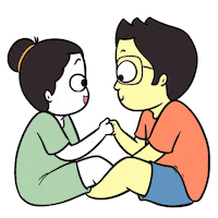 Kissing In Love Sticker by Love Handle Comics
