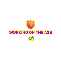 Workout Peach Sticker by HAUS OF AUB