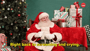 Mall Santa Crying GIF by BuzzFeed