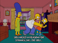 strangle homer simpson GIF