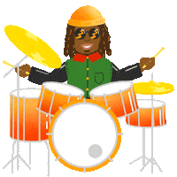 Artist Drums Sticker by Dyanapyehchek