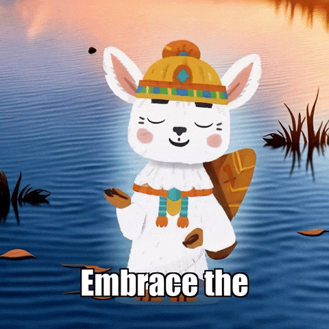 Wisdom Stillness GIF by Llamaozi