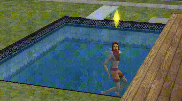 veronikahanakova giphyupload pool swimming the sims GIF
