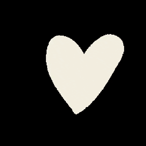 Text gif. A layered heart with white, pink, then yellow forms, followed by the text "Te amo" on top against a black background.