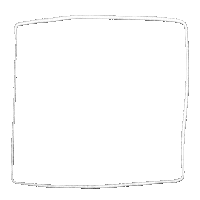 karinatakara white line sketch square Sticker