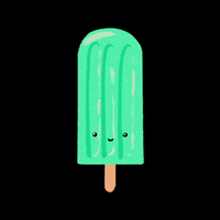 luville summer illustration green ice GIF