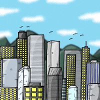 bonefork city birds scape bonefork GIF
