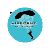Skydiving Parachute Sticker by Airborne Petawawa