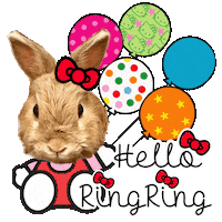 Hello Kitty Bunny Sticker by Pimp Yo Pets