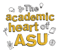 The College Sticker by Arizona State University