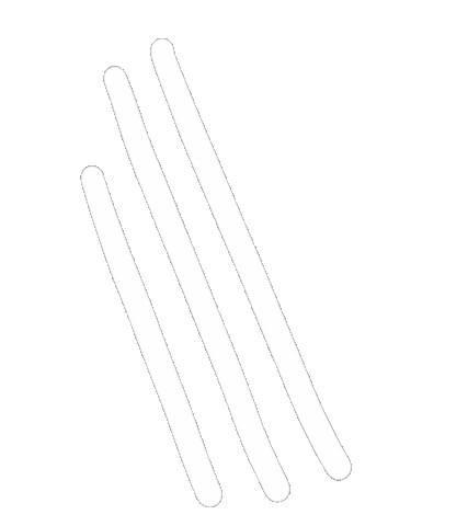 White Lines Line Sticker