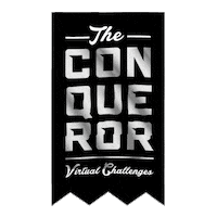 The Conqueror Virtualfitness Sticker by My Virtual Mission + The Conqueror Events