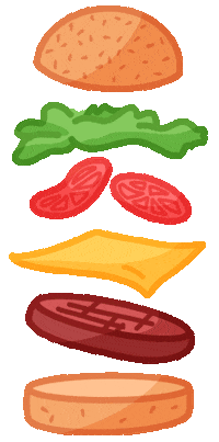 Happy Fast Food Sticker