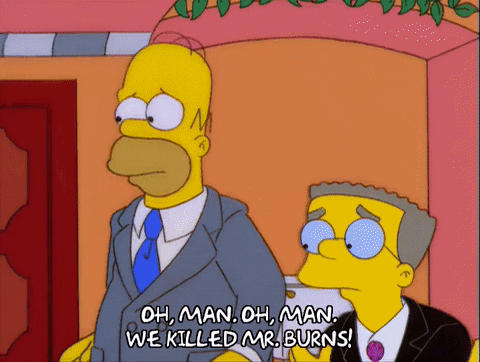 homer simpson worry GIF