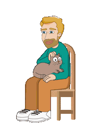 Cat Love Sticker by ed.motions