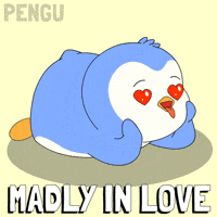 In Love Hearts GIF by Pudgy Penguins