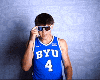 Byu Basketball Go Cougs GIF by BYU Cougars
