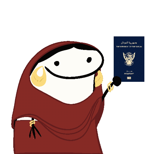 Passport Sudan Sticker