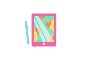 Digital Art Apple Sticker