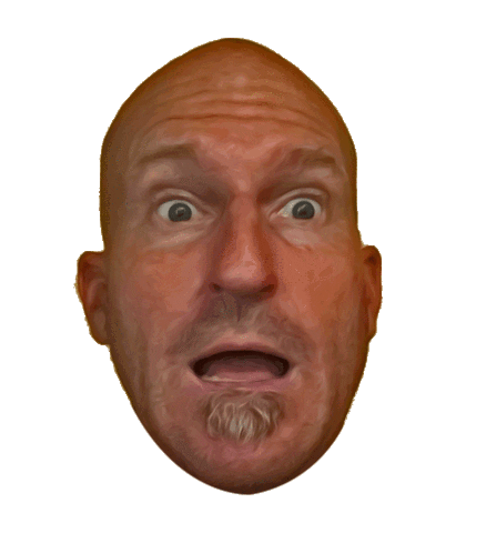 big eyes wow Sticker by JUCKER HAWAI'I