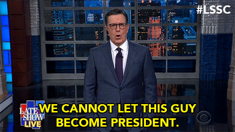 Donald Trump President GIF by The Late Show With Stephen Colbert