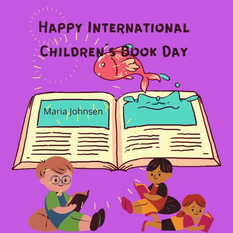 Happy International Childrens Book Day GIF by Maria Johnsen