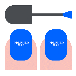 PolishedMan manicure polish nail polish polished Sticker
